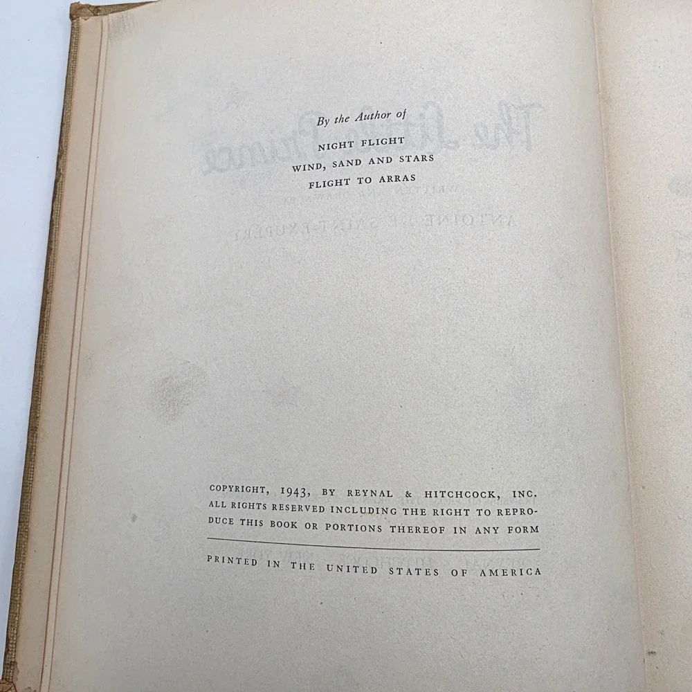 The Little Prince Antoine de Saint-Exupéry Reynal Hitchcock 1943 Hardcover 1st